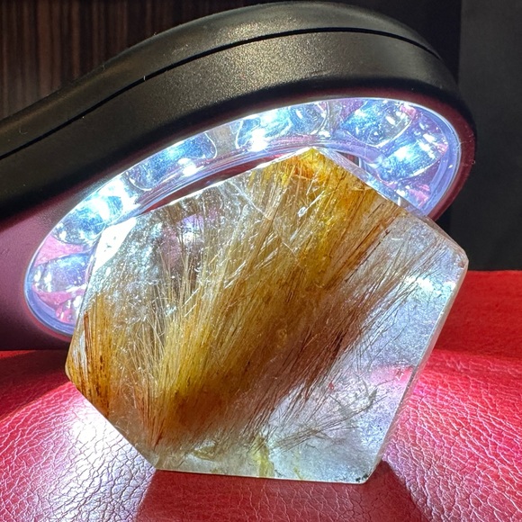 Copper Rutilated Quartz natural gemstone crystal - Picture 7 of 12